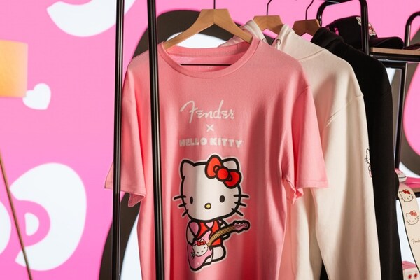 FENDER® 推出HELLO KITTY限量联名款吉他、配件和服饰