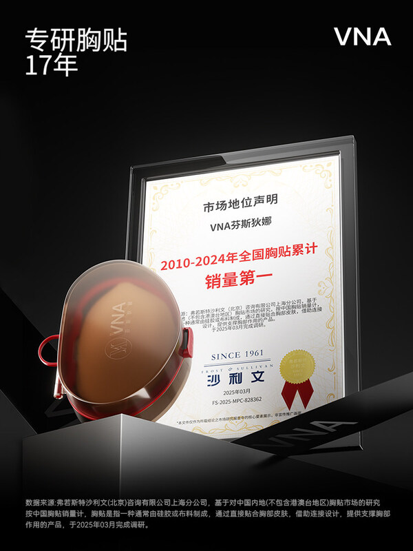 VNA芬斯狄娜牵头发布全国首个《胸贴》团体标准，以17项安全检测构筑品质护城河