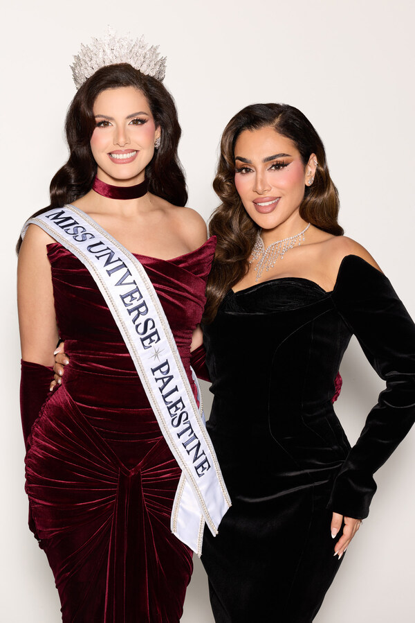 HUDA BEAUTY携手MISS UNIVERSE PALESTINE ， NADEEN AYOUB ，成为MISS UNIVERSE的官方赞助商